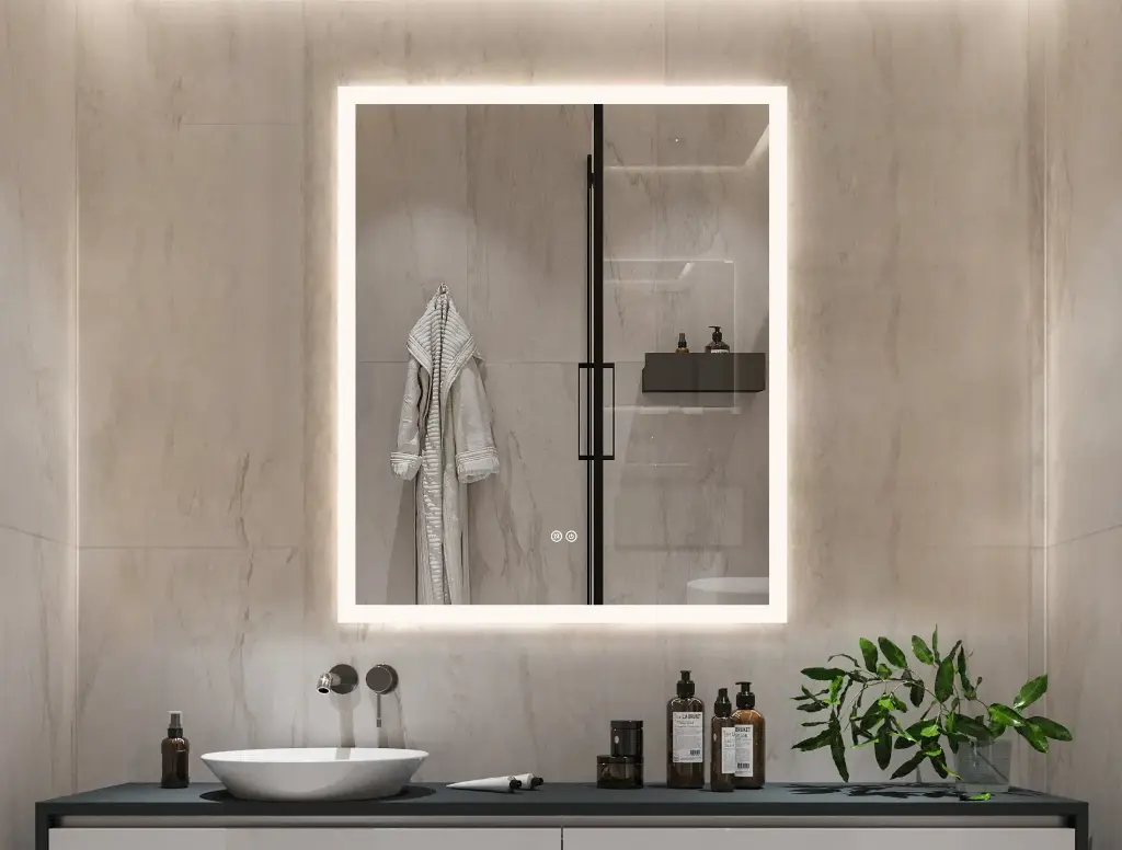 Vanity Mirror With Lights LED Frameless Design SY91069