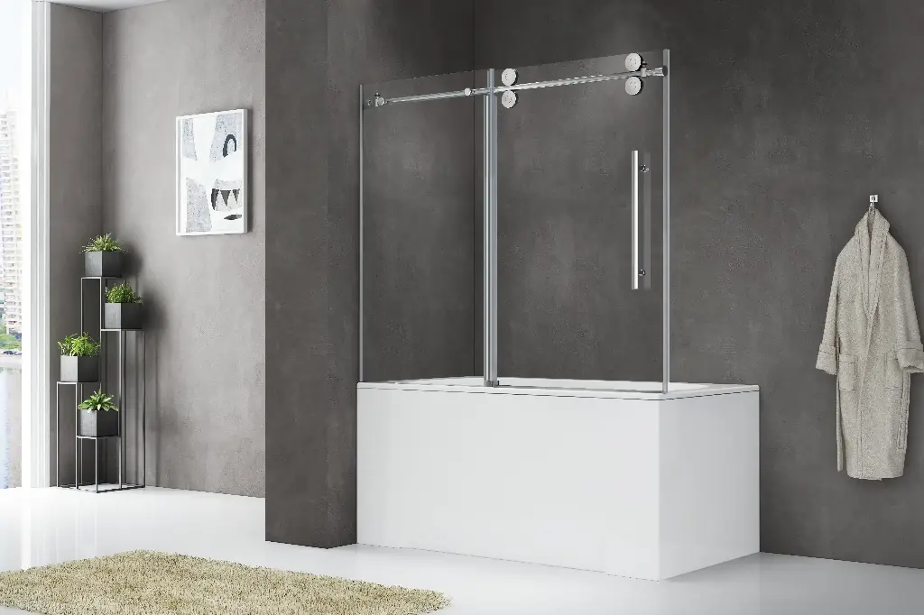 Framed Bypass Bathtub Shower Doors SY98212