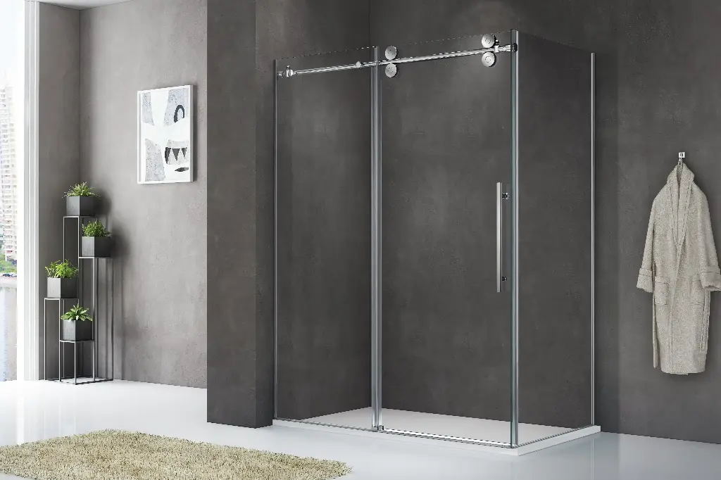 Double Rolling Sliding Glass Shower Doors SY56312
