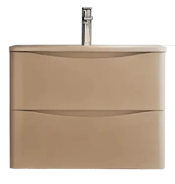 23" Al Oak Floating Bathroom Vanity Set with Stone Basin SY81705A