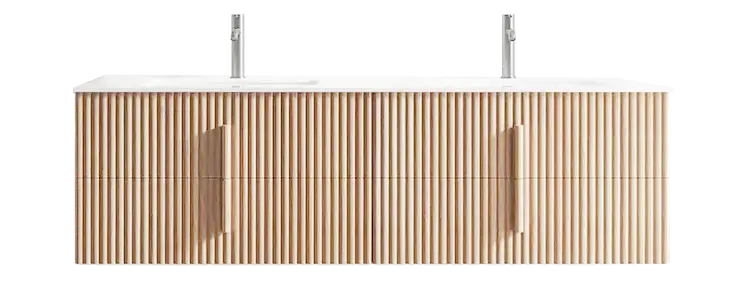 63" Premium Solid Wood Floating Bathroom Cabinet SY81802*160A