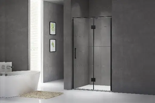 Square-Bar Framed Shower Door SY77210 (Matte Black)